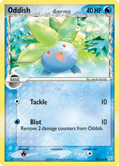 Oddish δ Holon Phantoms card