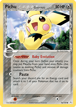 Pichu δ Holon Phantoms card