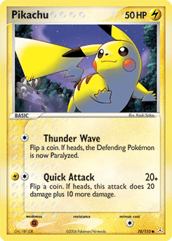 Pikachu Holon Phantoms card