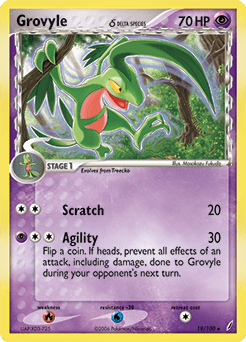 Grovyle δ Crystal Guardians card