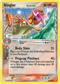 Kingler δ Crystal Guardians card