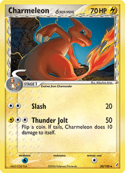 Charmeleon δ Crystal Guardians card