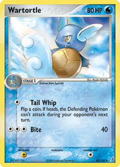 Wartortle Crystal Guardians card