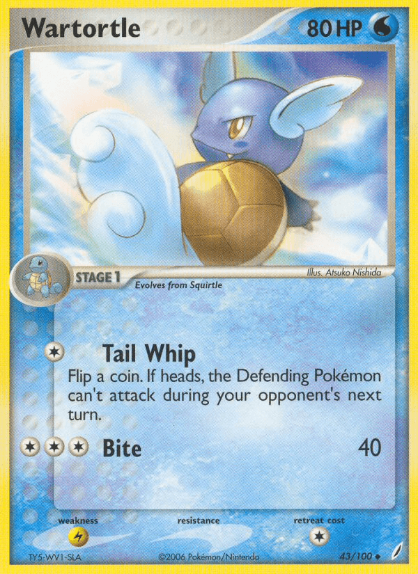 Wartortle Crystal Guardians card