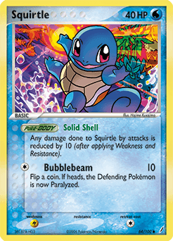 Squirtle Crystal Guardians card