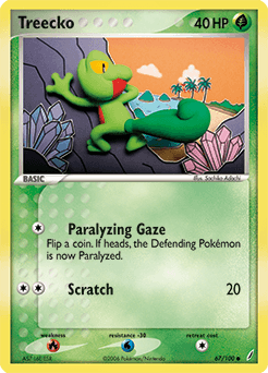 Treecko Crystal Guardians card