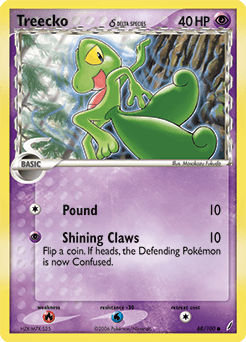 Treecko δ Crystal Guardians card