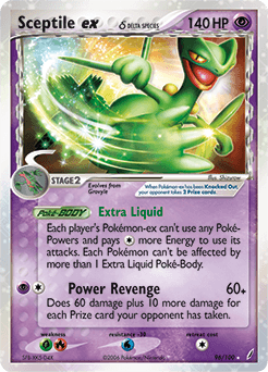 Sceptile ex δ Crystal Guardians card