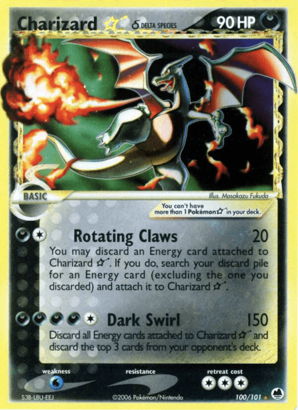 Charizard ★ δ Dragon Frontiers card