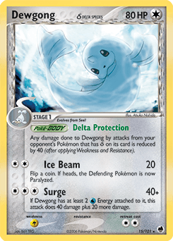 Dewgong δ Dragon Frontiers card