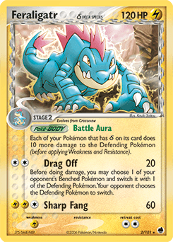 Feraligatr δ Dragon Frontiers card