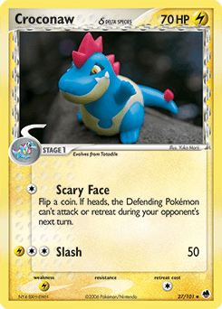 Croconaw δ Dragon Frontiers card