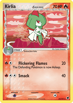 Kirlia δ Dragon Frontiers card