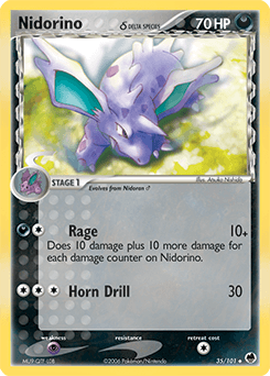 Nidorino δ Dragon Frontiers card