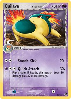 Quilava δ Dragon Frontiers card