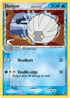 Shelgon δ Dragon Frontiers card