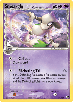 Smeargle δ Dragon Frontiers card