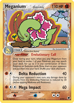 Meganium δ Dragon Frontiers card