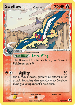 Swellow δ Dragon Frontiers card