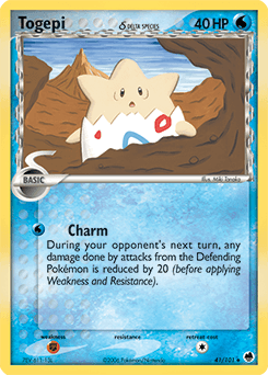 Togepi δ Dragon Frontiers card