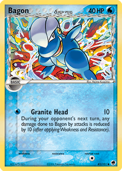 Bagon δ Dragon Frontiers card