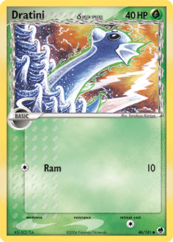 Dratini δ Dragon Frontiers card