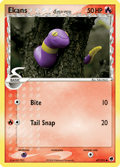 Ekans δ Dragon Frontiers card