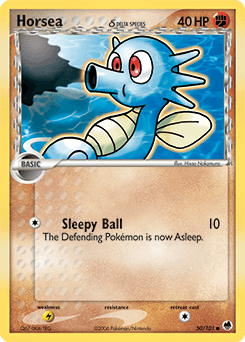Horsea δ Dragon Frontiers card