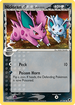 Nidoran ♂ δ Dragon Frontiers card