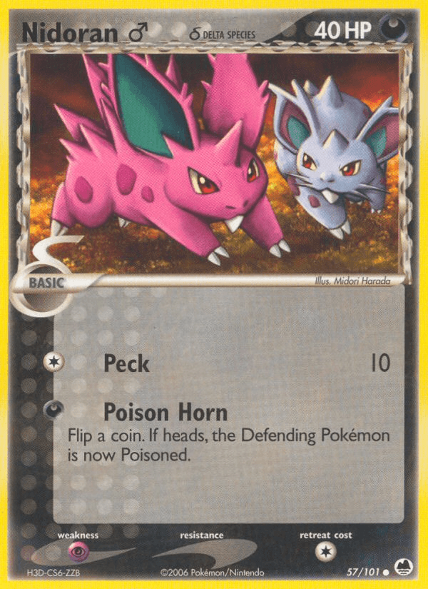 Nidoran ♂ δ Dragon Frontiers card