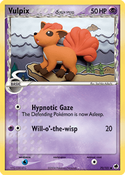 Vulpix δ Dragon Frontiers card