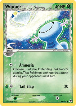 Wooper δ Dragon Frontiers card