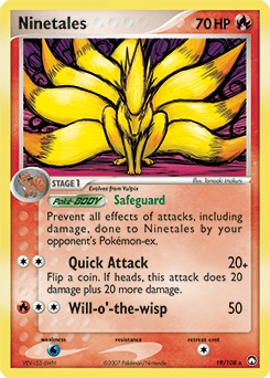 Ninetales Power Keepers card