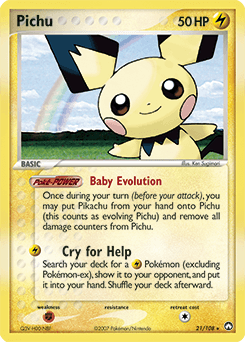 Pichu Power Keepers card
