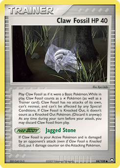 Claw Fossil Power Keepers card