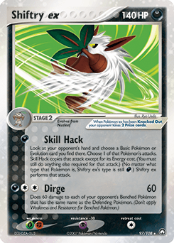 Shiftry ex Power Keepers card