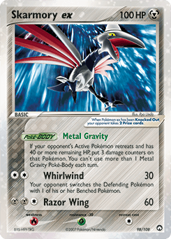 Skarmory ex Power Keepers card