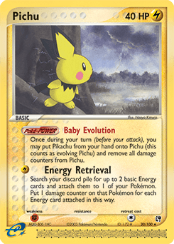 Pichu Sandstorm card