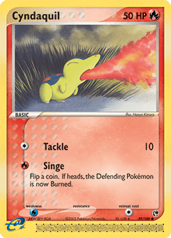 Cyndaquil Sandstorm card