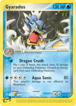Gyarados Dragon card