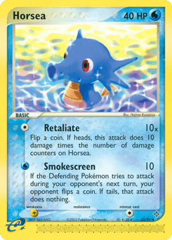 Horsea Dragon card