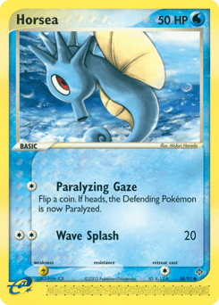 Horsea Dragon card