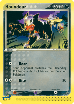 Houndour Dragon card