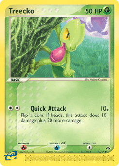 Treecko Dragon card