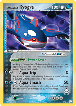 Team Aqua's Kyogre Team Magma vs Team Aqua card