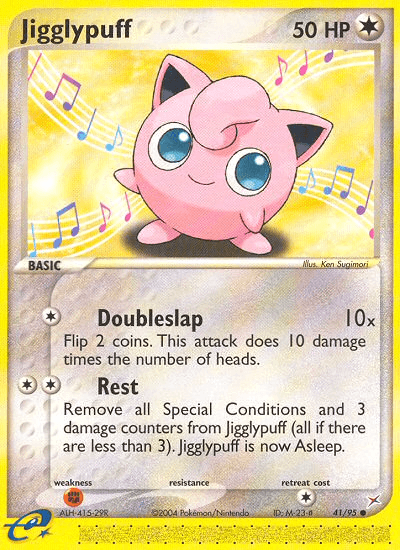 Jigglypuff Team Magma vs Team Aqua card