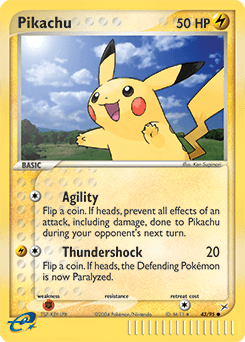 Pikachu Team Magma vs Team Aqua card