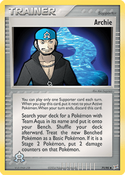 Archie Team Magma vs Team Aqua card