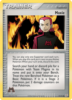 Maxie Team Magma vs Team Aqua card