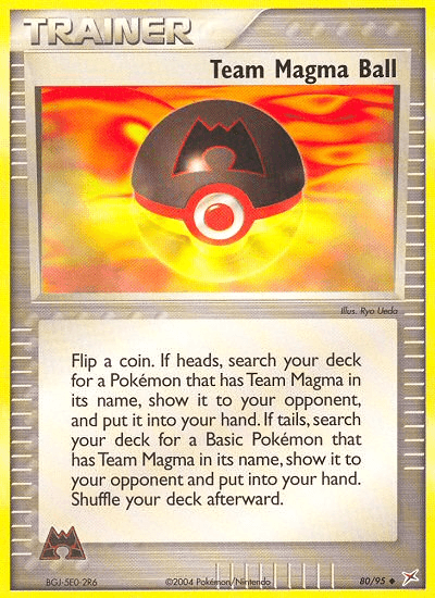 Team Magma Ball Team Magma vs Team Aqua card